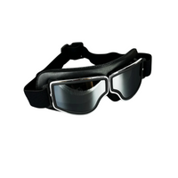 Black Leather - Silver Lens