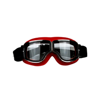 Red Leather - Clear Lens