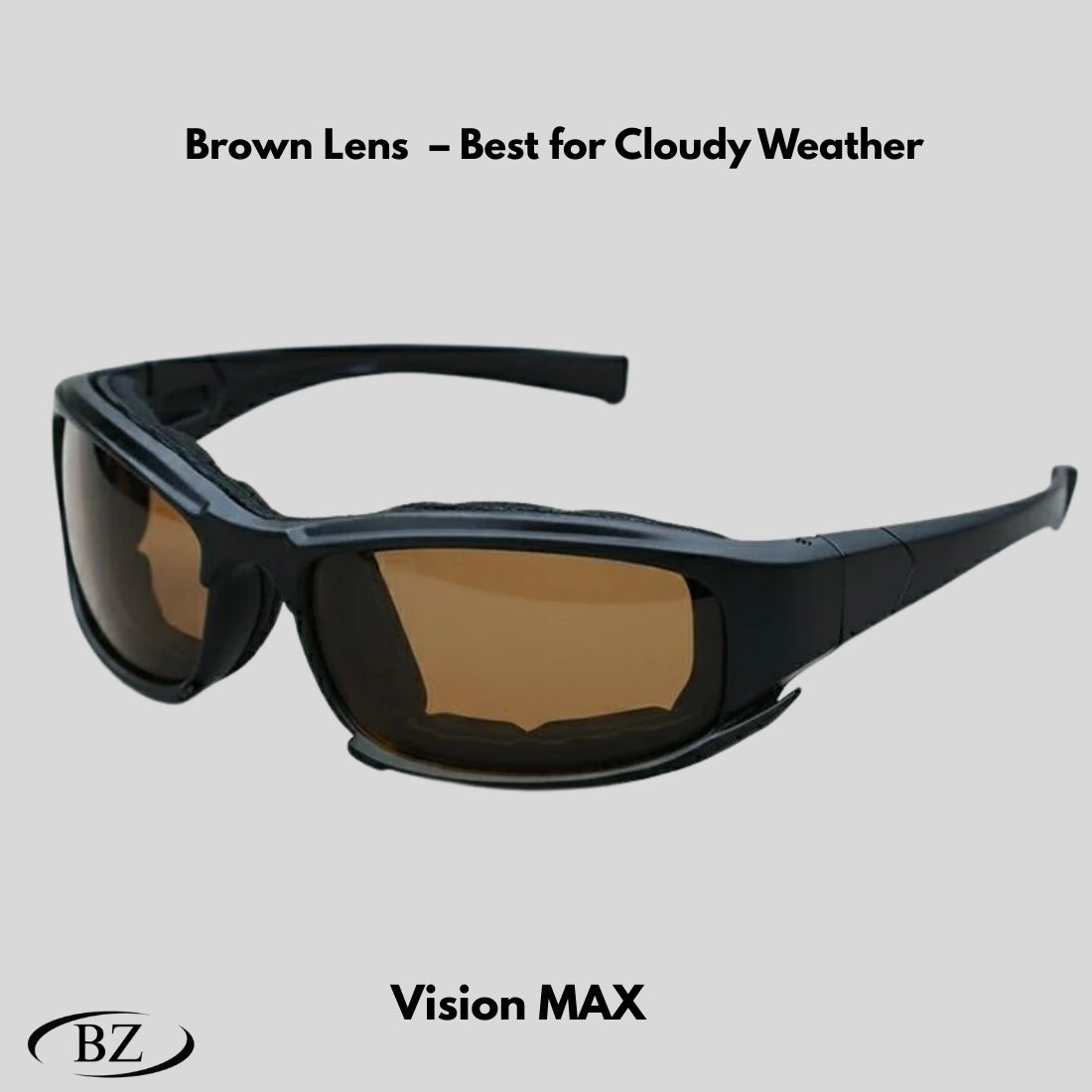 BikerZoneZ Polarized Sunglasses | Includes 4 Lens Colors