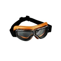 Brown Leather - Clear Lens