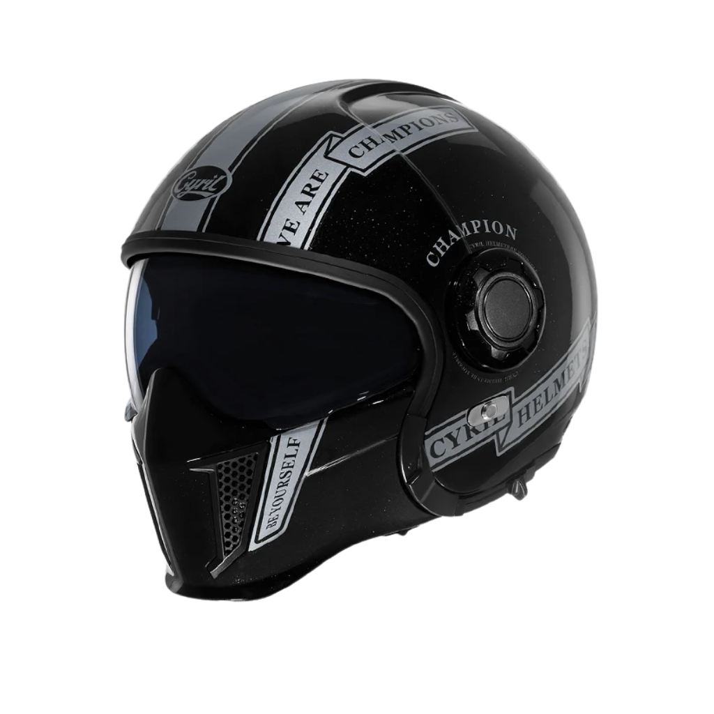 Vintage Full Face Modular Helmet – Dual Visor | DOT & ECE Approved