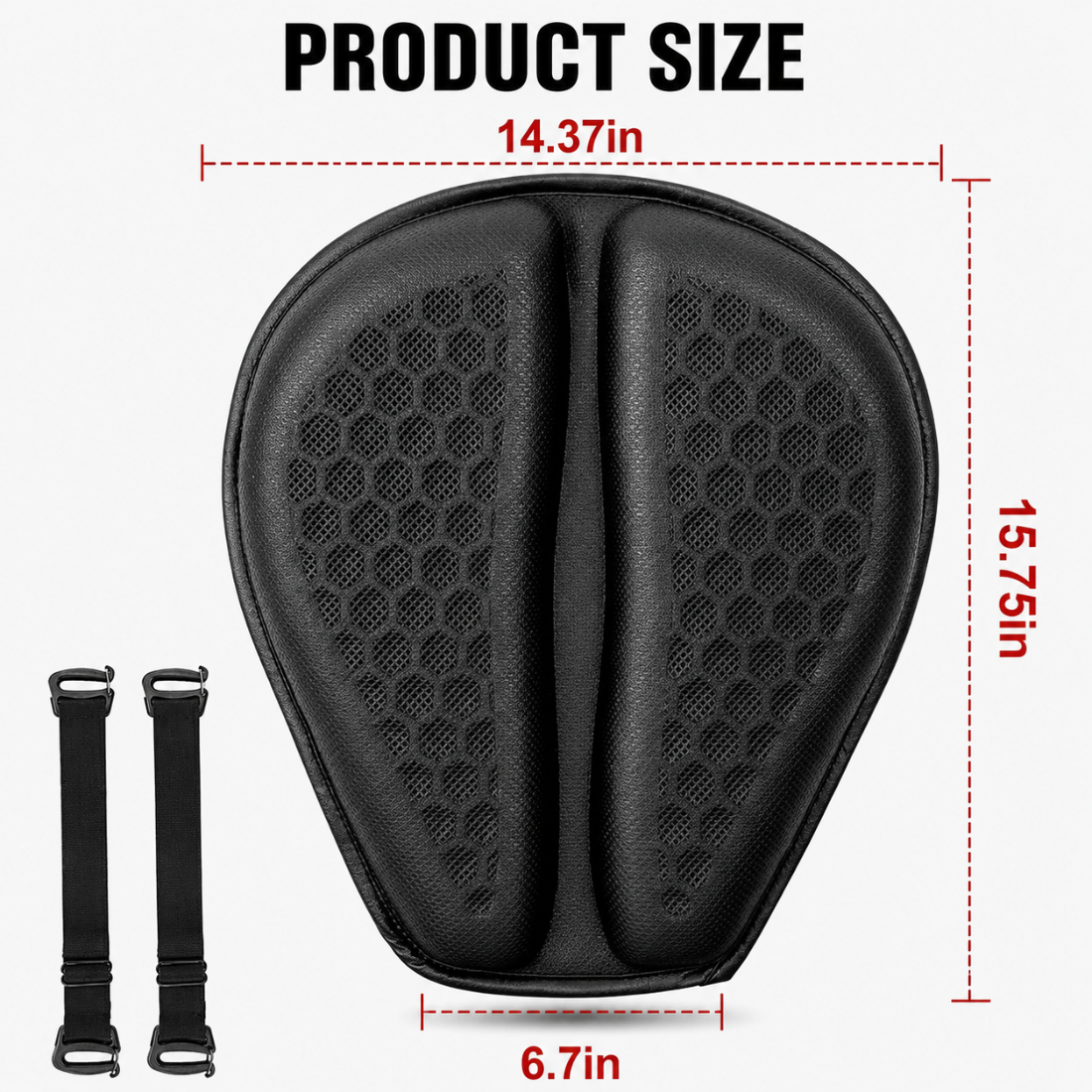 Bikerzonez HexFlow Motorcycle Seat Cushion