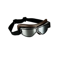 Coffee Leather - Silver Lens