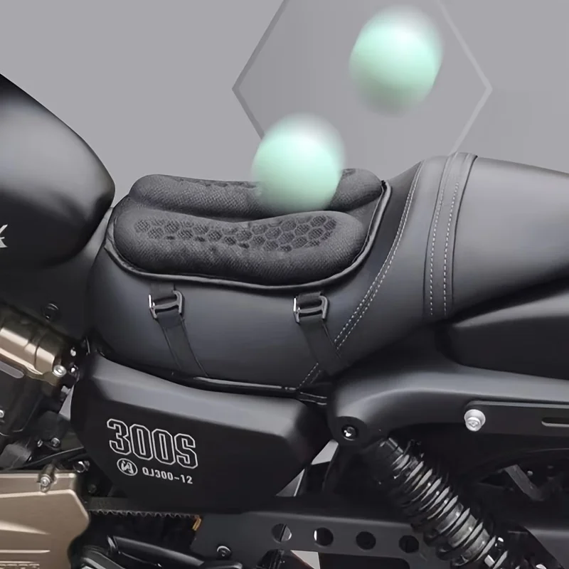 BikerZonez Breathable Motorcycle Seat Cushion Pad
