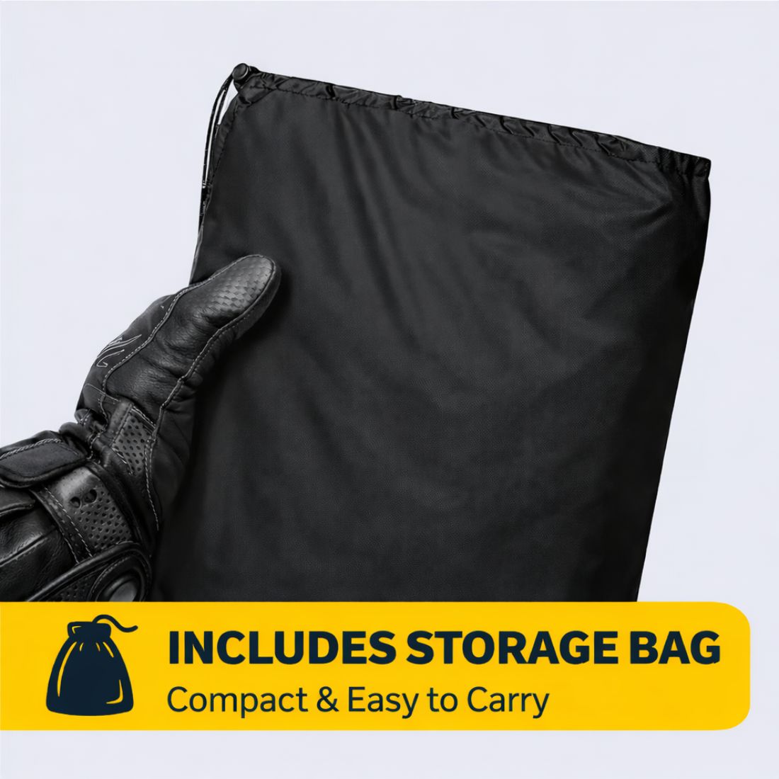 All-Weather Outdoor Motorcycle Cover - Waterproof, UV & Snow Protection