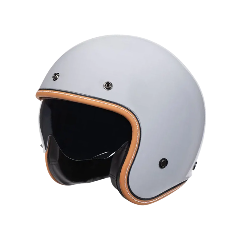 Minimalist Retro Open Face Motorcycle Helmet – DOT & ECE Certified