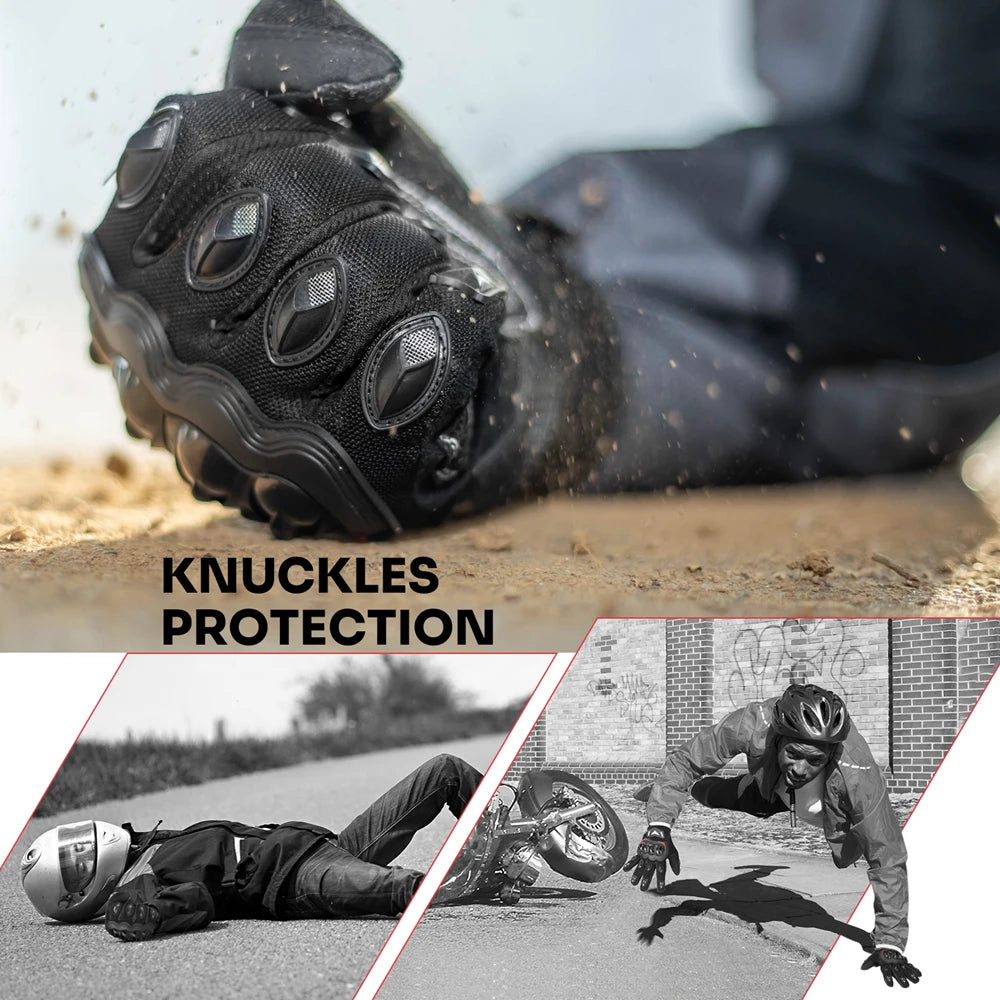 Gloves Summer Riding Hard Knuckle Touchscreen Gloves