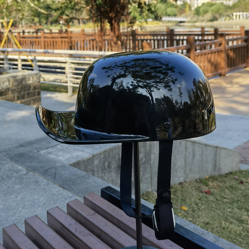 Retro 90s Half Helmet – Vintage Street Rider Style – BikerZoneZ Retro 90s Half Helmet – Vintage Street Rider Style – BikerZoneZ