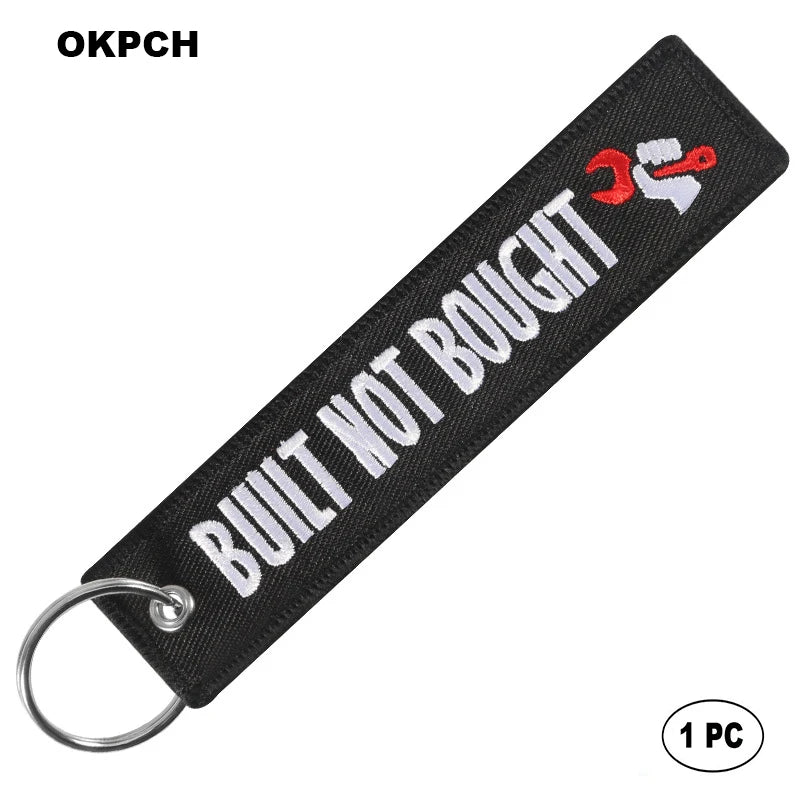Built Not Bought - Motorcycle Keychain