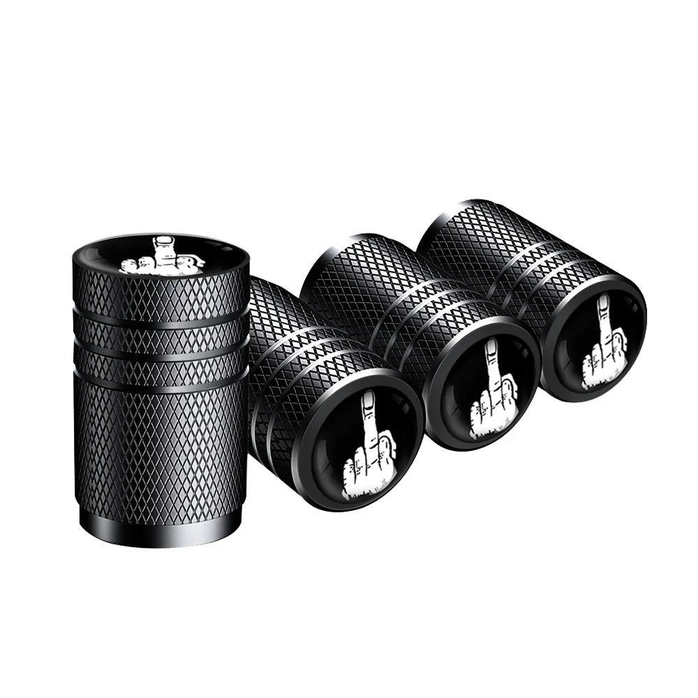 4PCS F*CK Valve Stem Caps