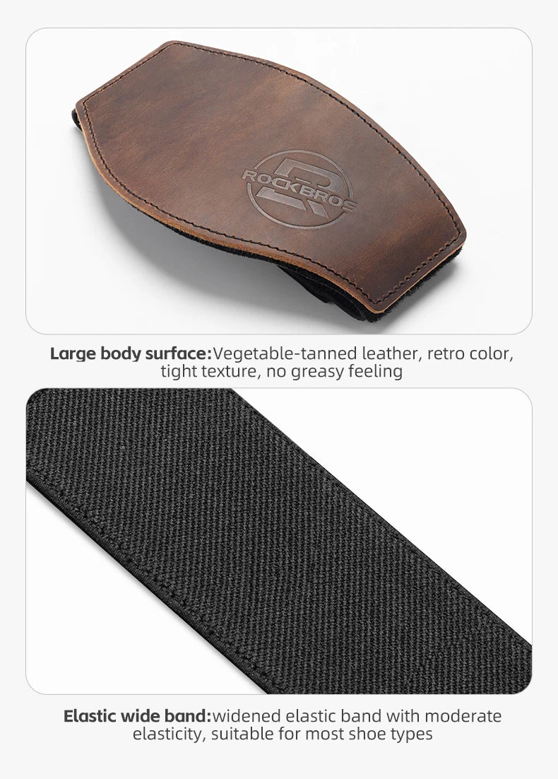 ROCKBROS Motorcycle Shift Lever Shoe Cover Non-slip And Wear Resistant Leather Motorcycle Shoes Protection Gear Shift Pad