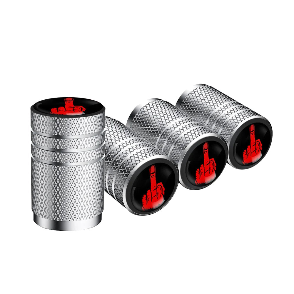 4PCS F*CK Valve Stem Caps