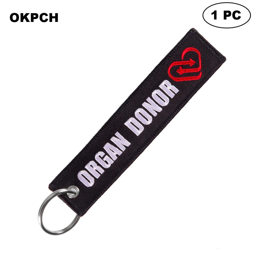 Organ Donor - Motorcycle Keychain