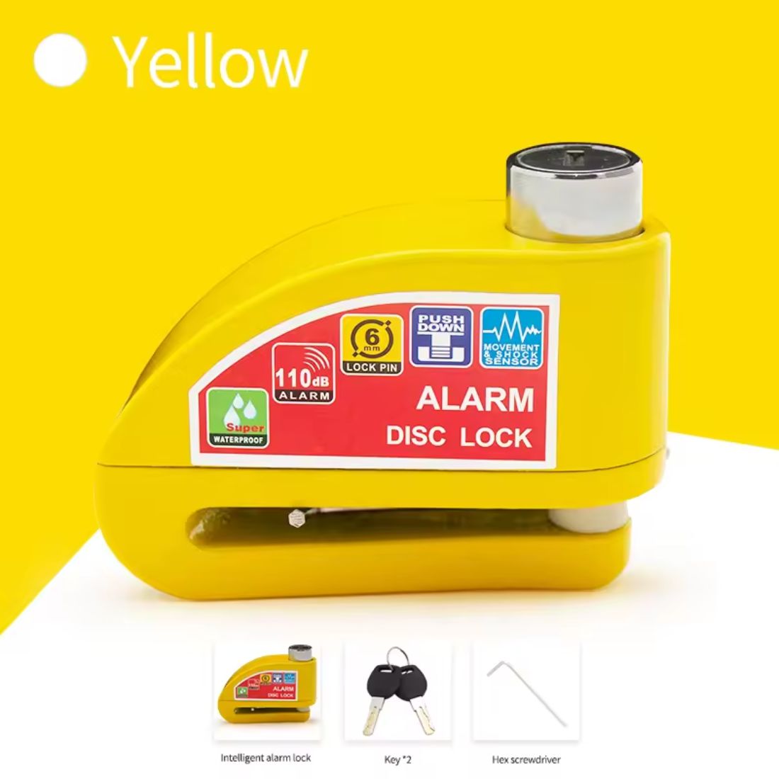 Motorcycle Alarm Disc Brake Lock