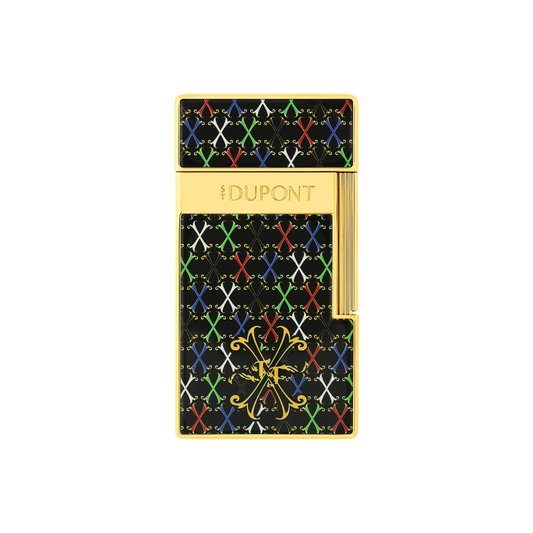 French Multicolor Monogram Gold Lighter