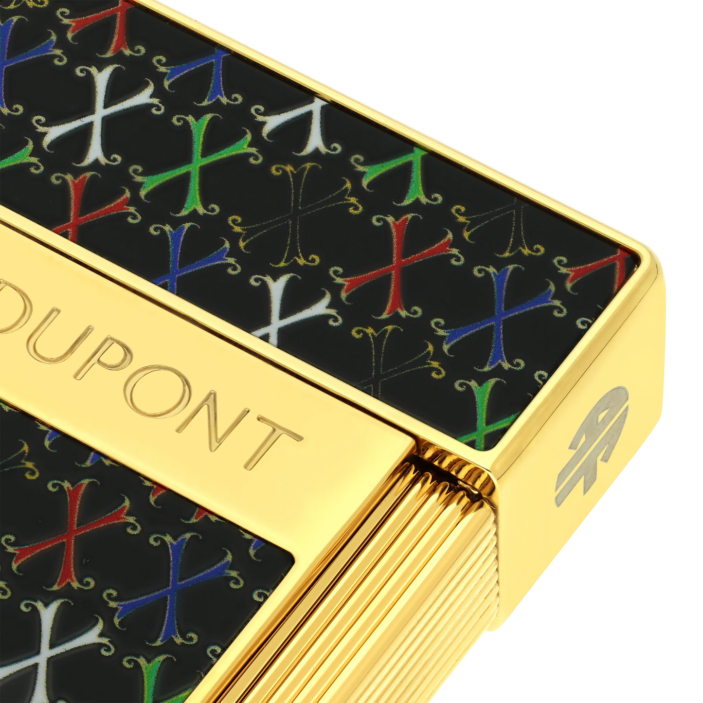 French Multicolor Monogram Gold Lighter