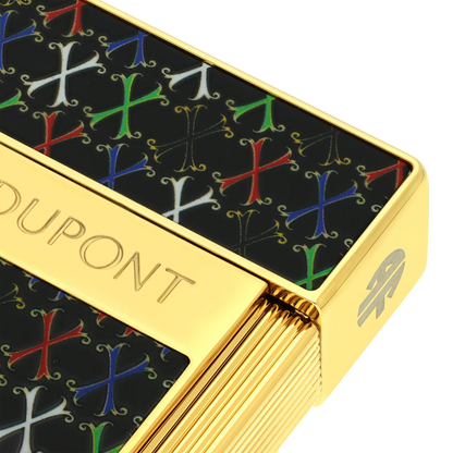 French Multicolor Monogram Gold Lighter