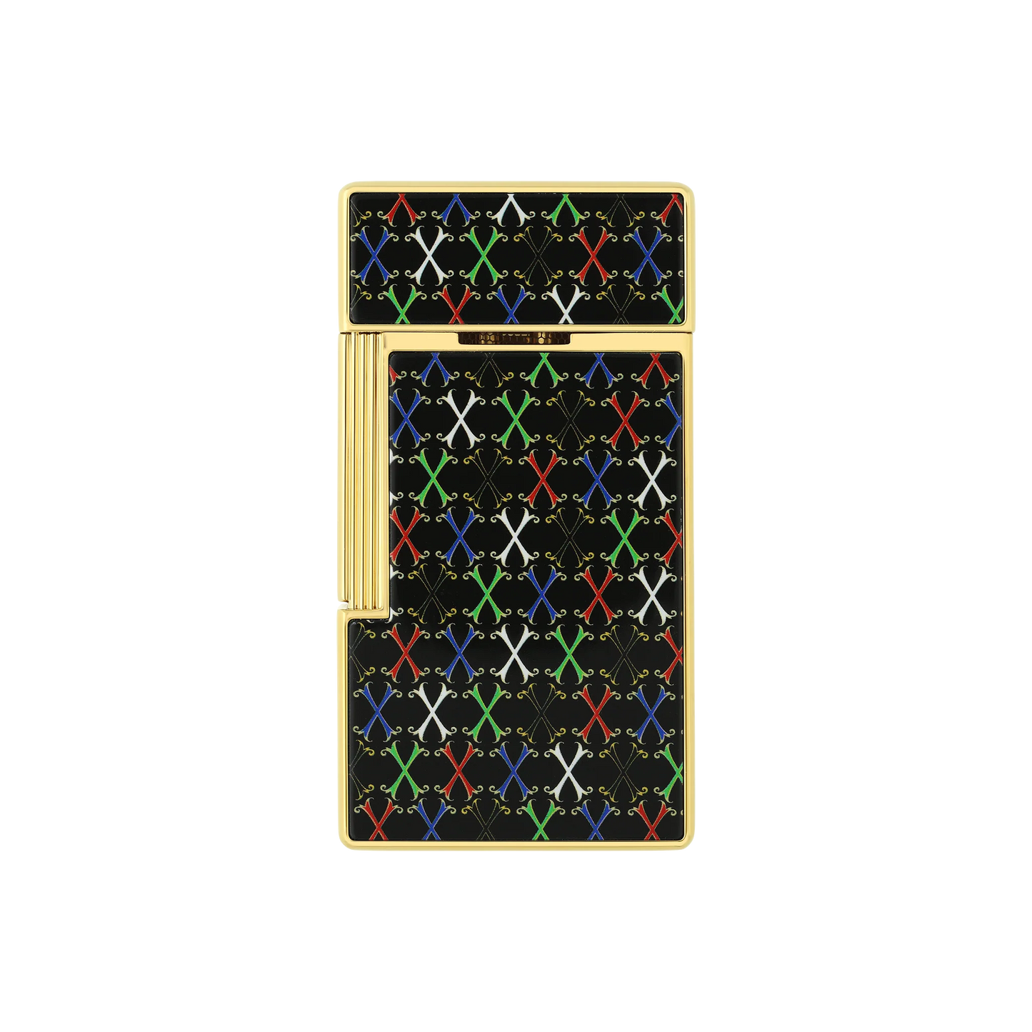 French Multicolor Monogram Gold Lighter