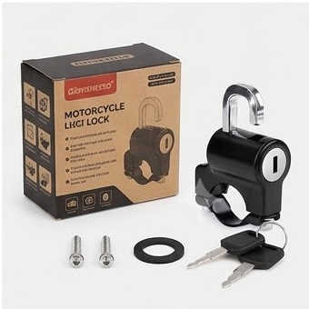 BikerZoneZ Motorcycle Helmet Lock