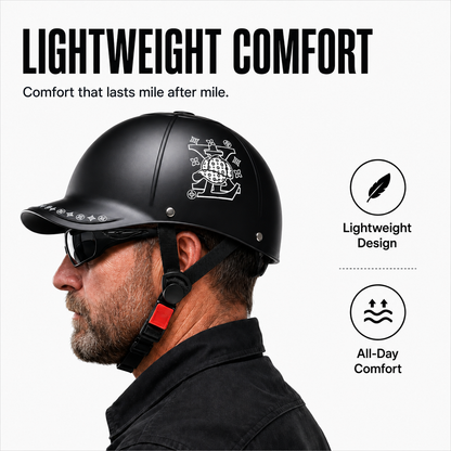 BikerZoneZ RoadCap™ DOT & ECE Half Helmet