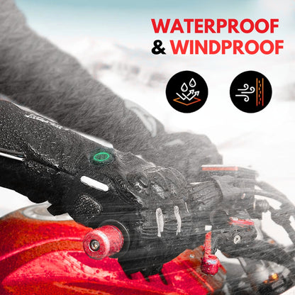 Heated Waterproof Winter Motorcycle Gloves | CE Approved