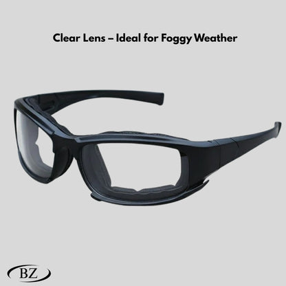 BikerZoneZ Polarized Sunglasses | Includes 4 Lens Colors