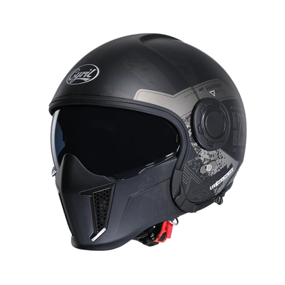 Vintage Full Face Modular Helmet – Dual Visor | DOT & ECE Approved