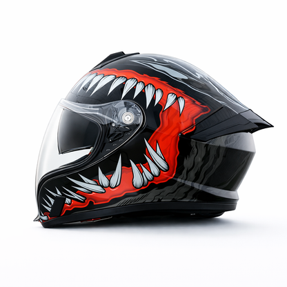 Unisex Full-Face Motorcycle Helmet Certified to DOT & ECE Standards