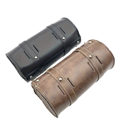 Vintage Leather Motorcycle Front Tool Bag