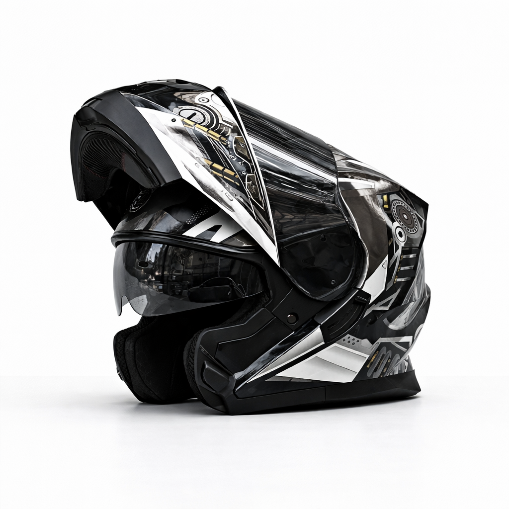 ORZ-162 Full Face Flip-Up Helmet – DOT & ECE Certified