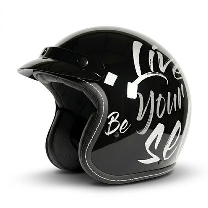 Vintage Open Face Motorcycle Helmet – All-Season Comfort & Protection