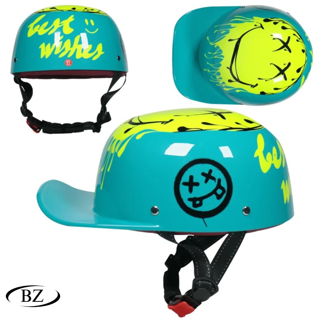 NEW Motorcycle Vintage Retro Baseball Cap Helmets