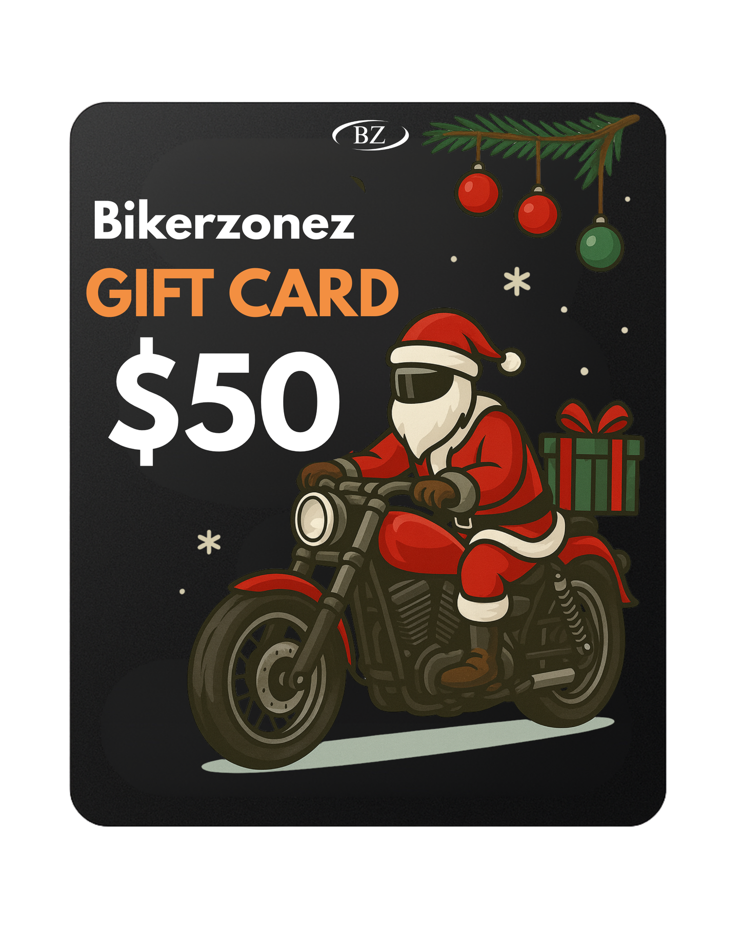 Bikerzonez Christmas Gift Card - 50% OFF