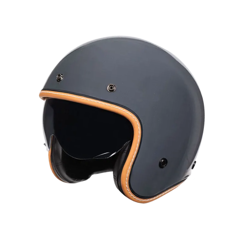 Minimalist Retro Open Face Motorcycle Helmet – DOT & ECE Certified
