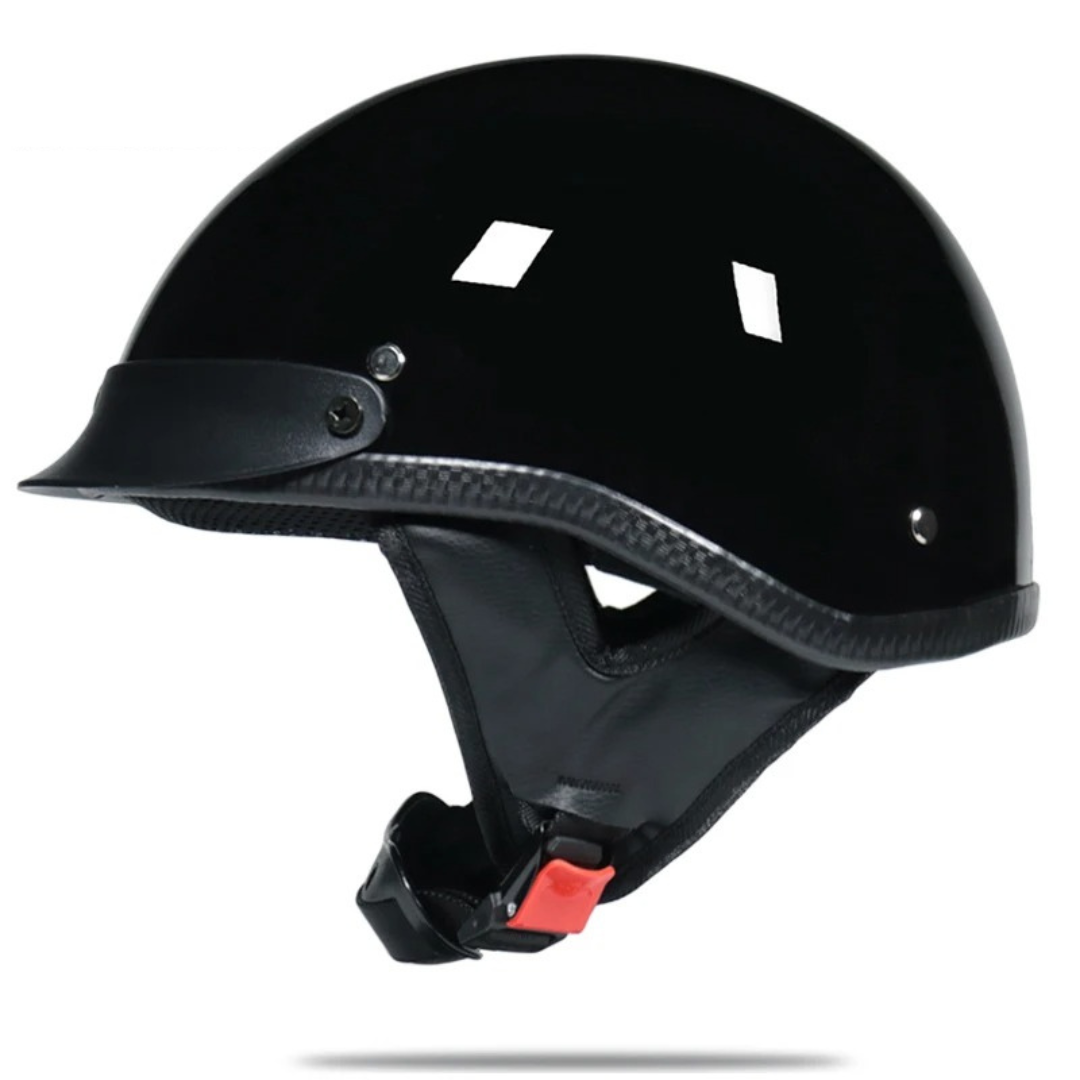 Low Profile Cruiser Half Helmet - DOT and ECE Approved