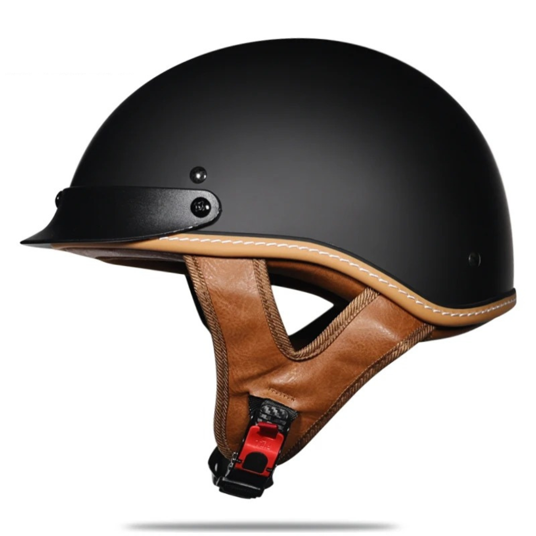 Low Profile Cruiser Half Helmet - DOT and ECE Approved