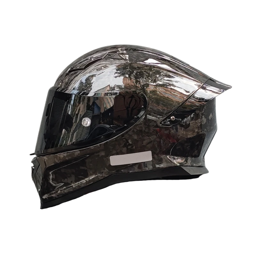 Carbon Fiber Full Face Motorcycle Helmet - DOT Approved