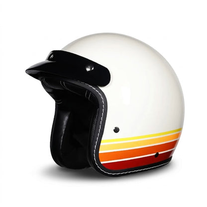 Vintage Open Face Motorcycle Helmet – All-Season Comfort & Protection