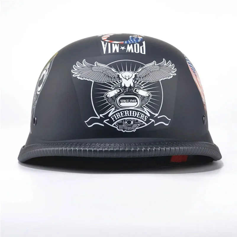 Premium Vintage Half Face Helmet –  DOT Approved