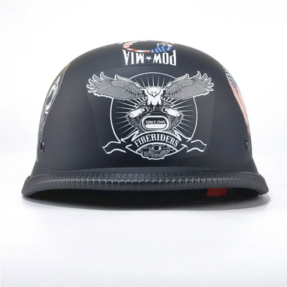 Premium Vintage Half Face Helmet –  DOT Approved