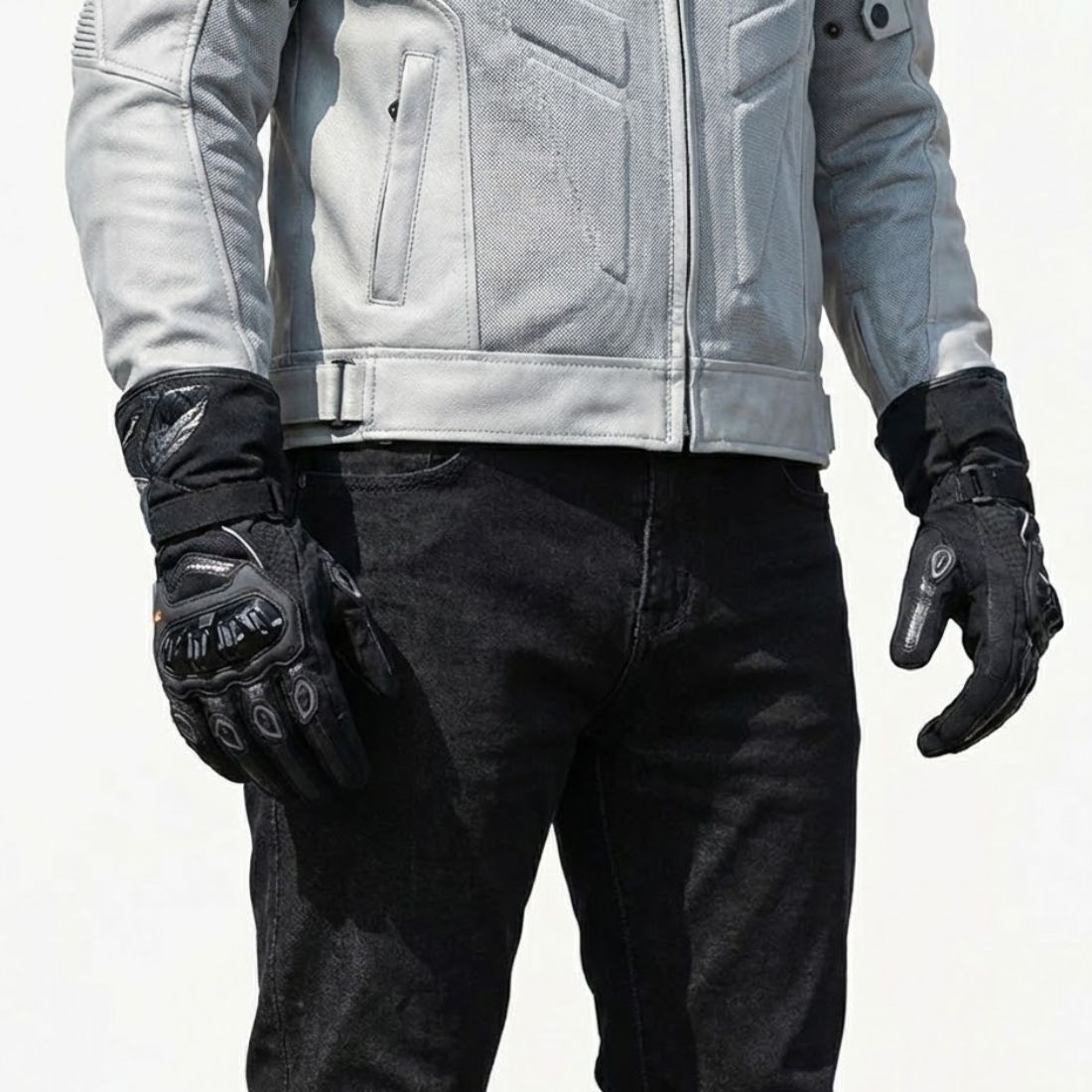 Winter Fleece-Lined Motorcycle Gloves