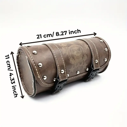 Vintage Leather Motorcycle Front Tool Bag