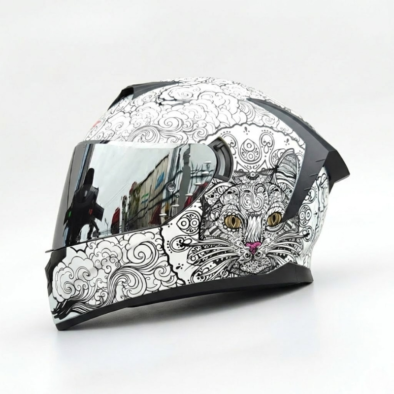BikerZoneZ Rider Street Dominator Fullface Helmet