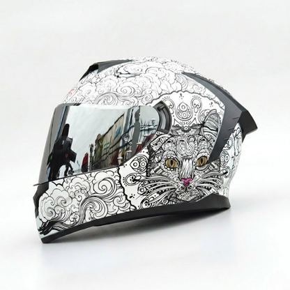 BikerZoneZ Rider Street Dominator Fullface Helmet