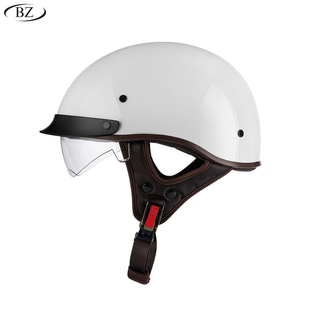 Old School Rider Half-Face Helmet - DOT Approved