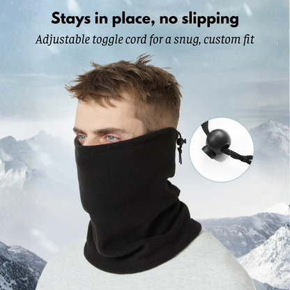 Biker Winter Fleece Neck Cover - Warm, Fleece Lined and Breathable