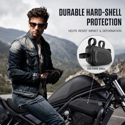 BikerZonez Low Profile Hard Shell Motorcycle Side Bag