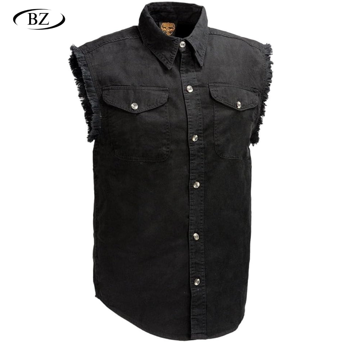 BikerZoneZ Sleeveless Denim Jacket
