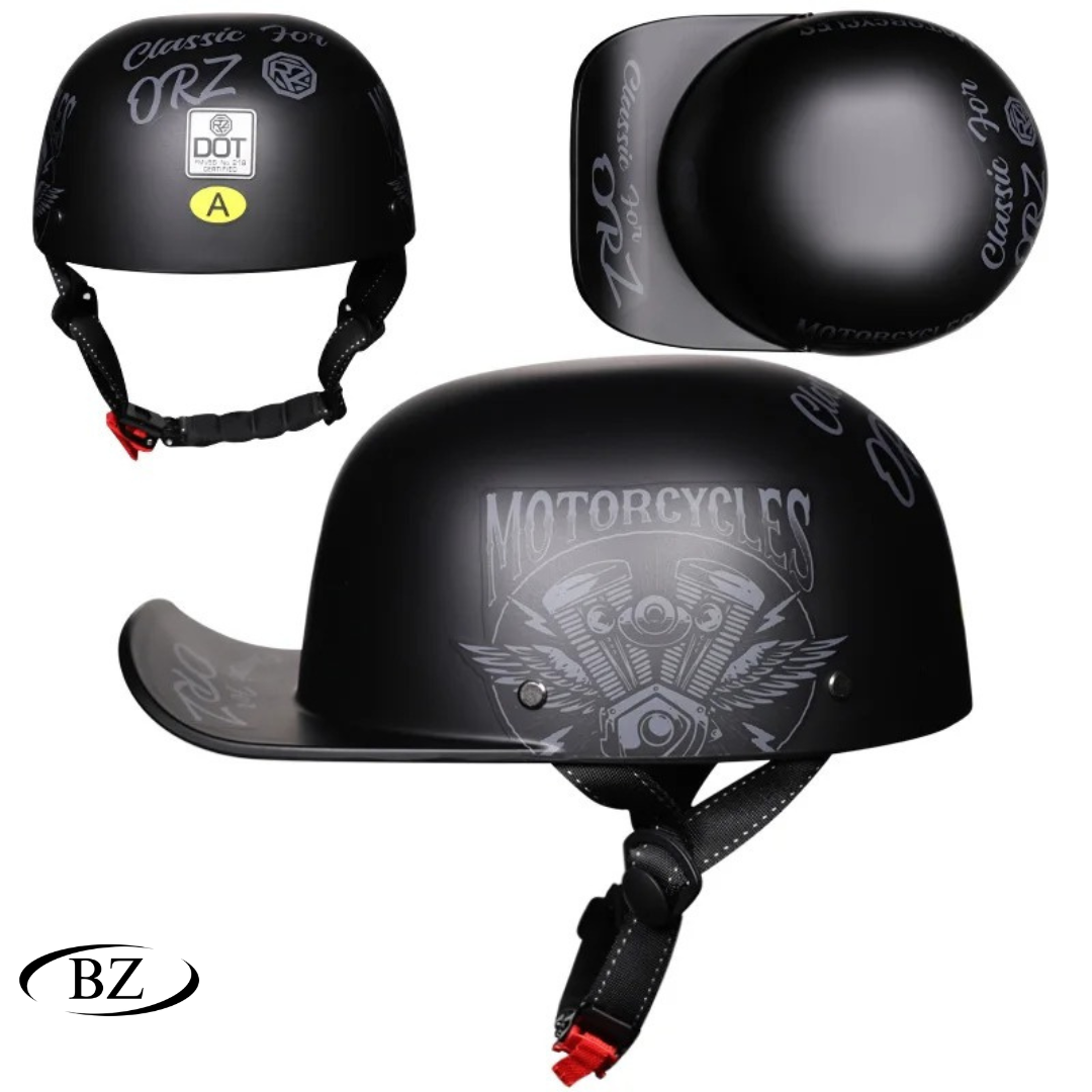 NEW Motorcycle Vintage Retro Baseball Cap Helmets