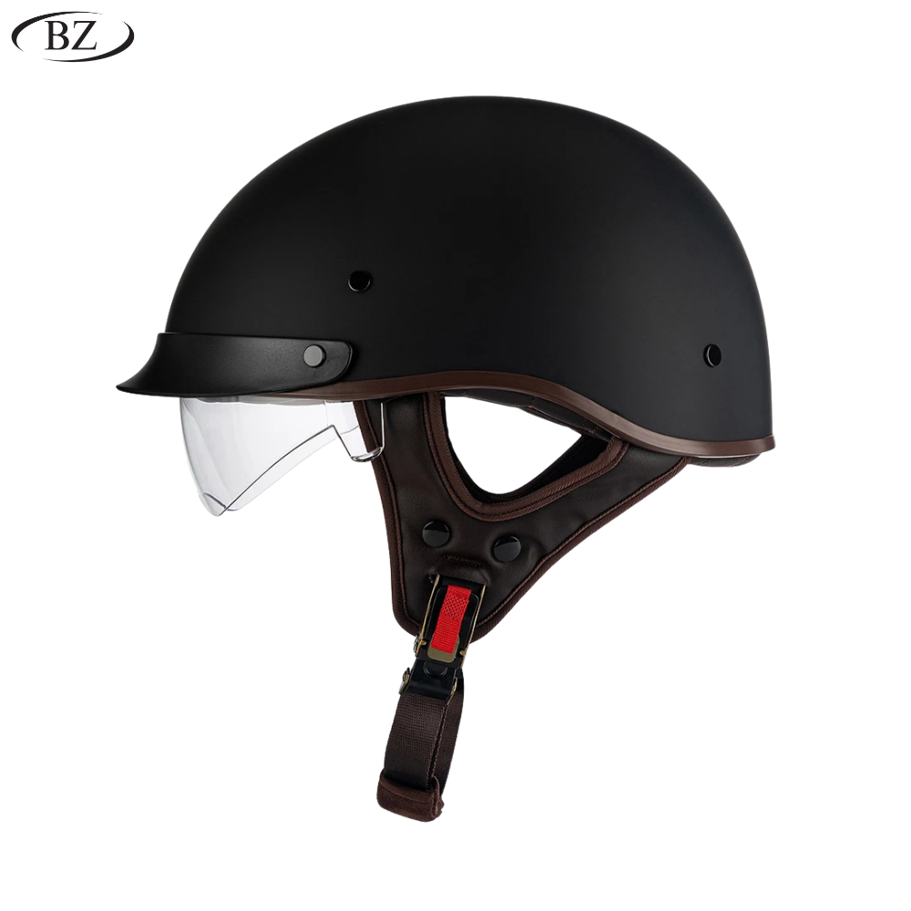Old School Rider Half-Face Helmet - DOT Approved